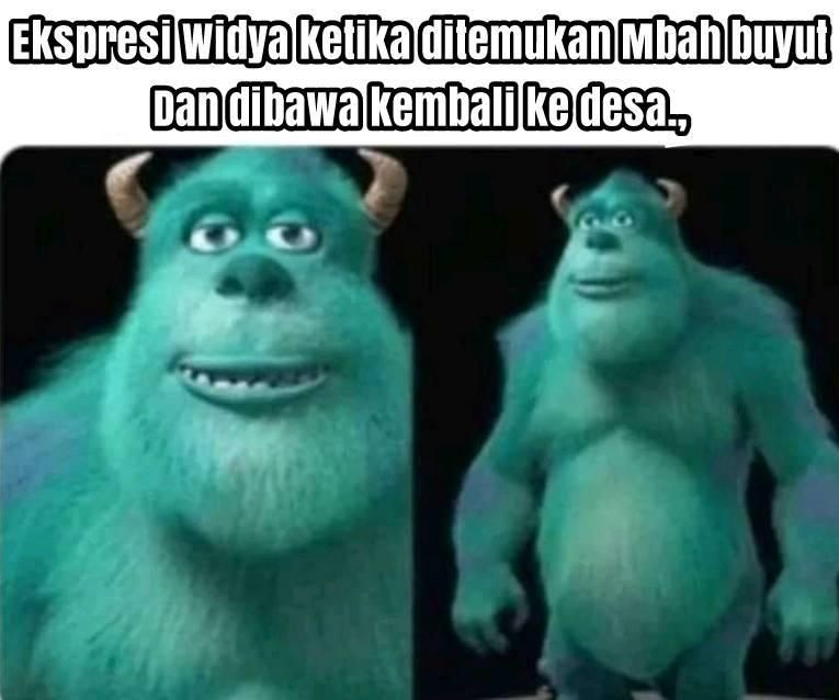 Ekspresi Widya saat baru sadar