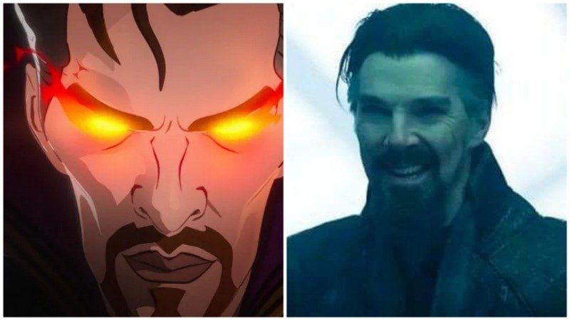 Strange Supreme dan Sinister Strange. (Dok. Marvel Studio/What If?, Doctor Strange in the Multiverse of Madness)