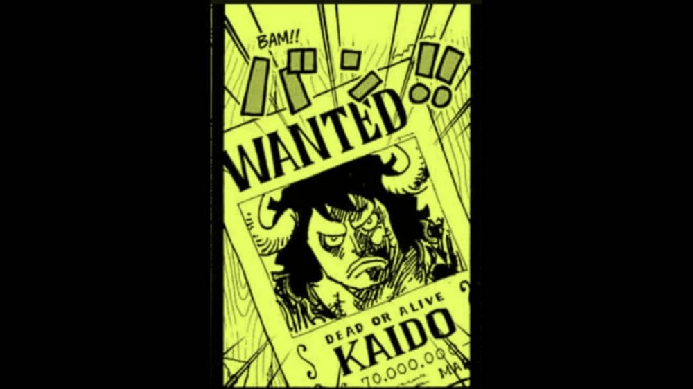Poster bounty Kaido muda. (Dok. Shueisha/One Piece)