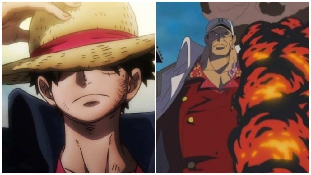 Luffy dan Sakazuki. (Dok. Toei Animation/One Piece)