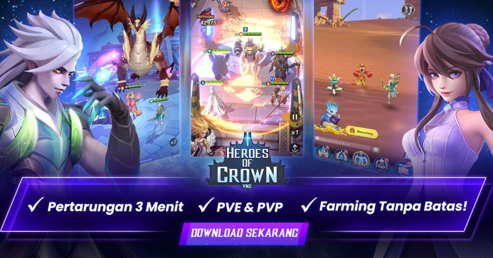 Heroes of Crown Mobile Resmi Diluncurkan di Indonesia oleh VNG