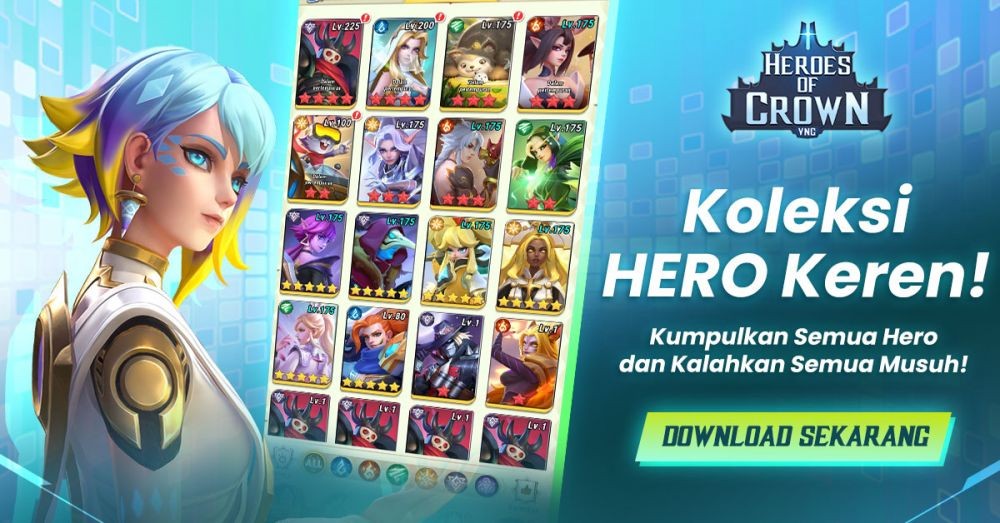Heroes of Crown Mobile Resmi Diluncurkan di Indonesia oleh VNG