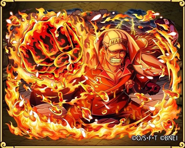 Akainu di One Piece Treasure Cruise. (Dok. Bandai Namco/One Piece Treasure Cruise)