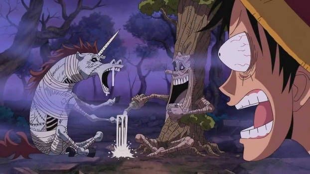 Unigaro, MocDonald, dan Luffy. (Dok. Toei Animation/One Piece)