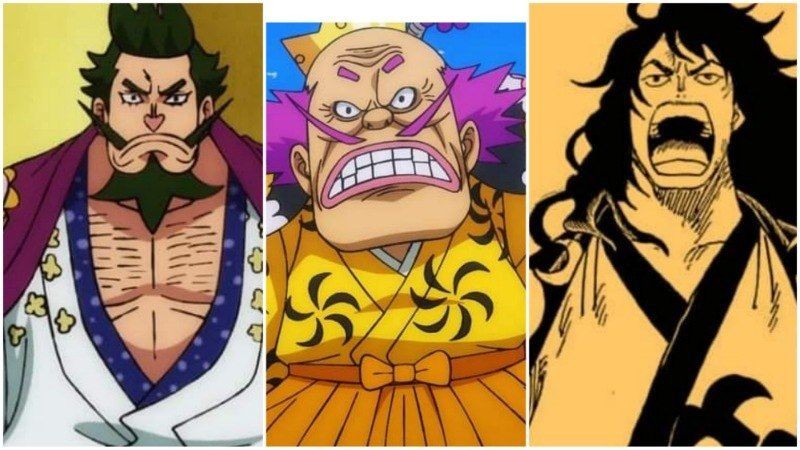 Sukiyaki, Orochi, Momonosuke. (Dok. Shueisha/One Piece)