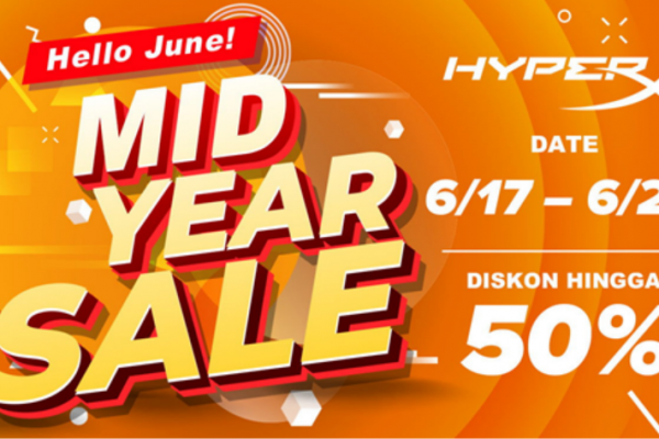 HyperX Mid Year Sale akan Hadir! Diskon dari Cloud Sampai QuadCast!