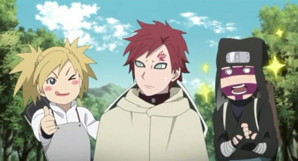 Temari, Gaara, dan Kankuro. (Dok. Pierrot/Naruto Shippuden)