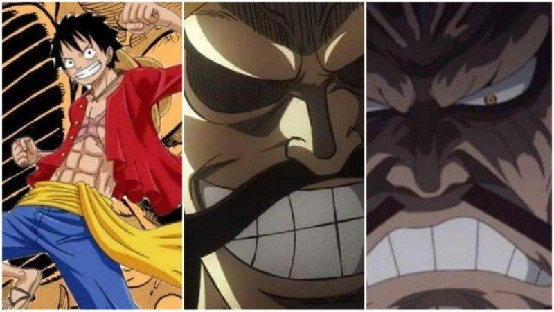 Luffy, Roger, dan Kaido. (Dok. Toei Animation/One Piece)