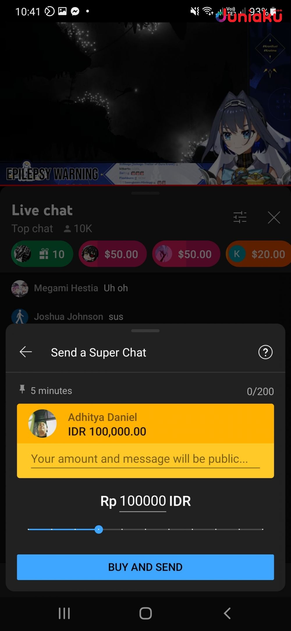 Super Chat Rupiah