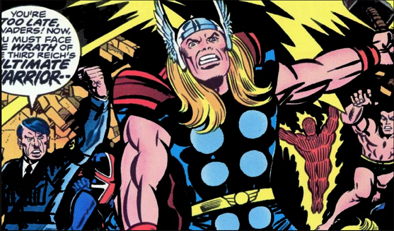 Hitler dan Thor. (Dok. Marvel Comics)