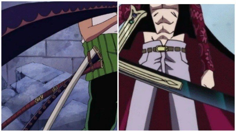 Zoro dan Mihawk. (Dok. Toei Animation/One Piece)