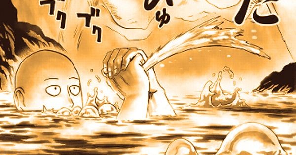 Saitama mandi di kolam magma