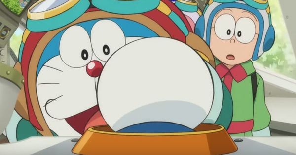 Doraemon akan menerbangkan pesawatnya