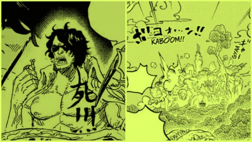 Ryokugyu dan kondisi Udon. (Dok. Shueisha/One Piece)