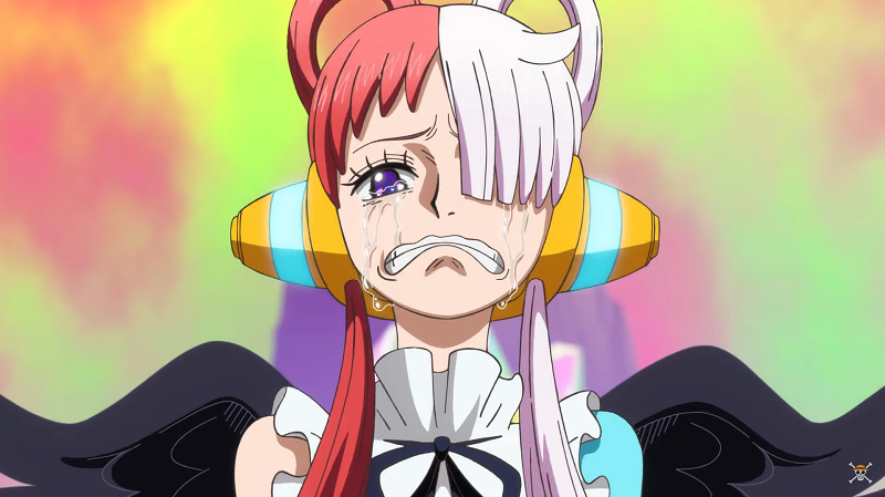 Uta menangis di One Piece Film Red. (Dok. Toei Animation/One Piece Film Red)
