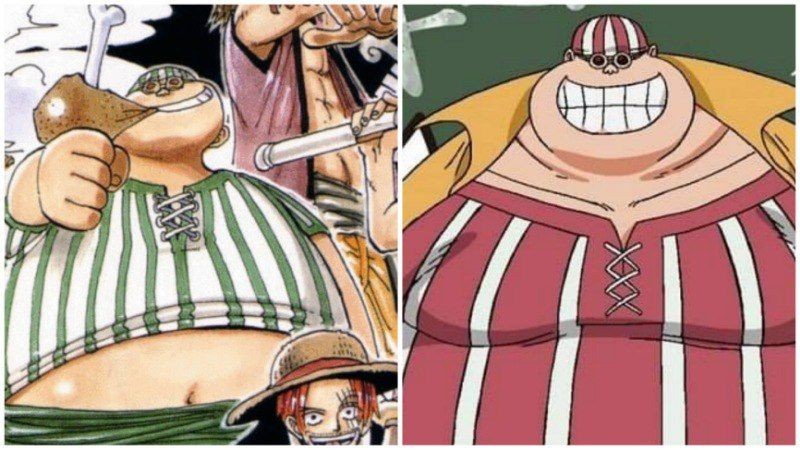 Lucky Roux dulu dan sekarang. (Dok. Shueisha, Toei Animation/One Piece)