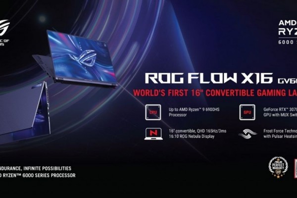 Ini ROG Flow X16, Laptop Gaming Convertible 16-inci Inovasi ASUS!