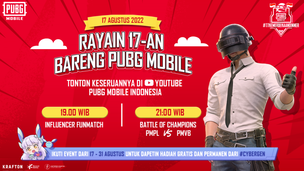 Ini 6 Event Spesial HUT Indonesia ke-77 PUBG Mobile!