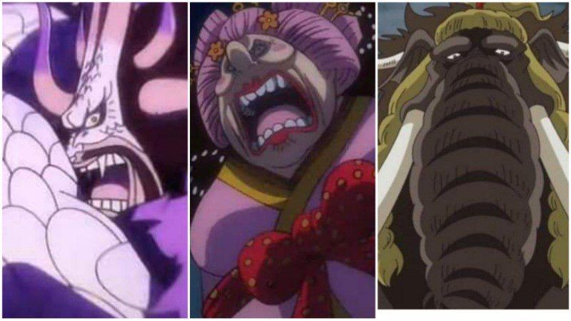 Kaido, Big Mom, dan Jack. (Dok. Toei Animation/One Piece)