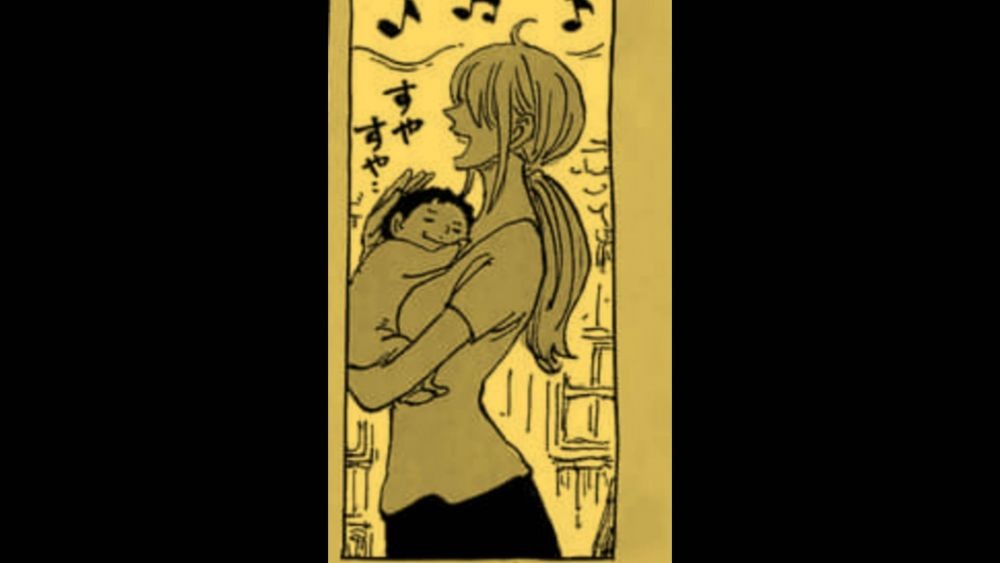 Ibu dan anak di kisah Uta. (Dok. Shueisha/One Piece)