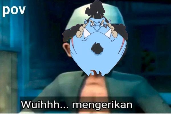 11 Meme Jinbe Takut Sama Nami di One Piece Terkocak