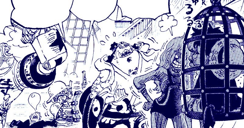 straw hat pirates leaves wano one piece 1058