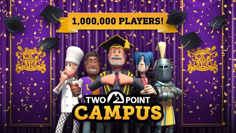 Pencapaian 1 juta pemain Two Point Campus. (Dok. Two Point Studios, Sega/Two Point Campus)