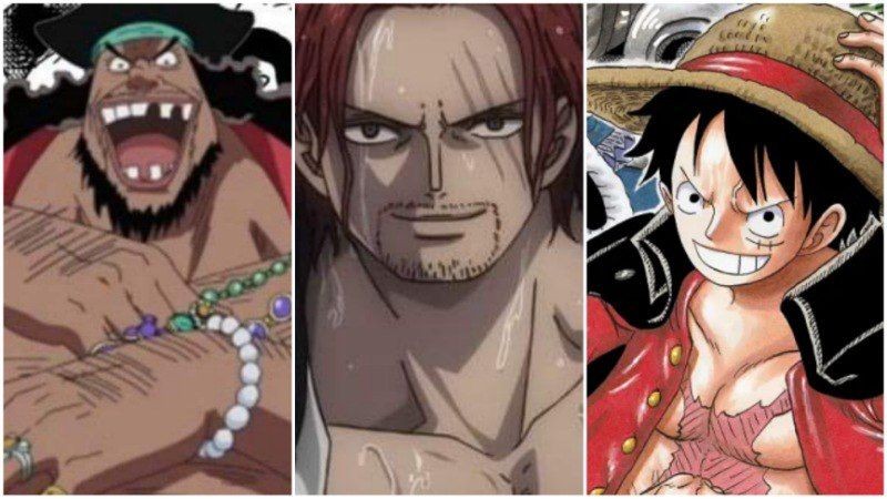 Kurohige, Shanks, dan Luffy. (Dok. Toei Animation/One Piece)