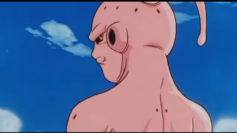 Kid Buu beberapa saat sebelum menghancurkan Bumi. (Dok. Toei Animation/Dragon Ball)