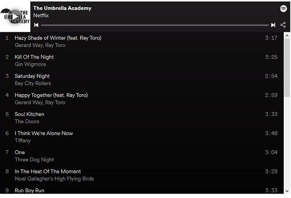 Soundtrack Umbrella Academy