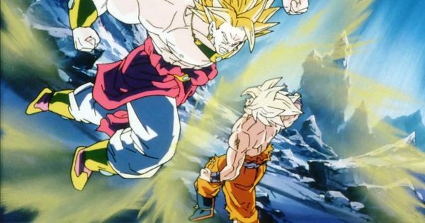 Goku dan Broly beradu tinju di akhir pertarungan