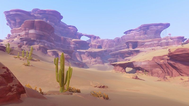 Screenshot padang pasir Sumeru. (Dok. HoYoverse/Genshin Impact)
