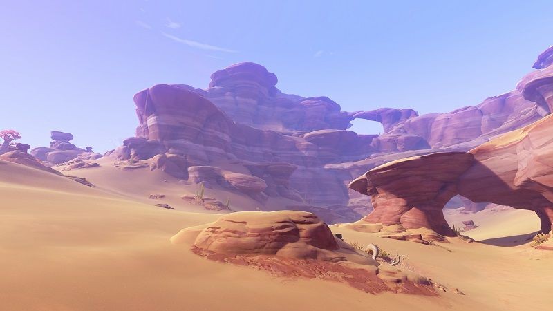 Screenshot area padang pasir Sumeru. (Dok. HoYoverse/Genshin Impact)