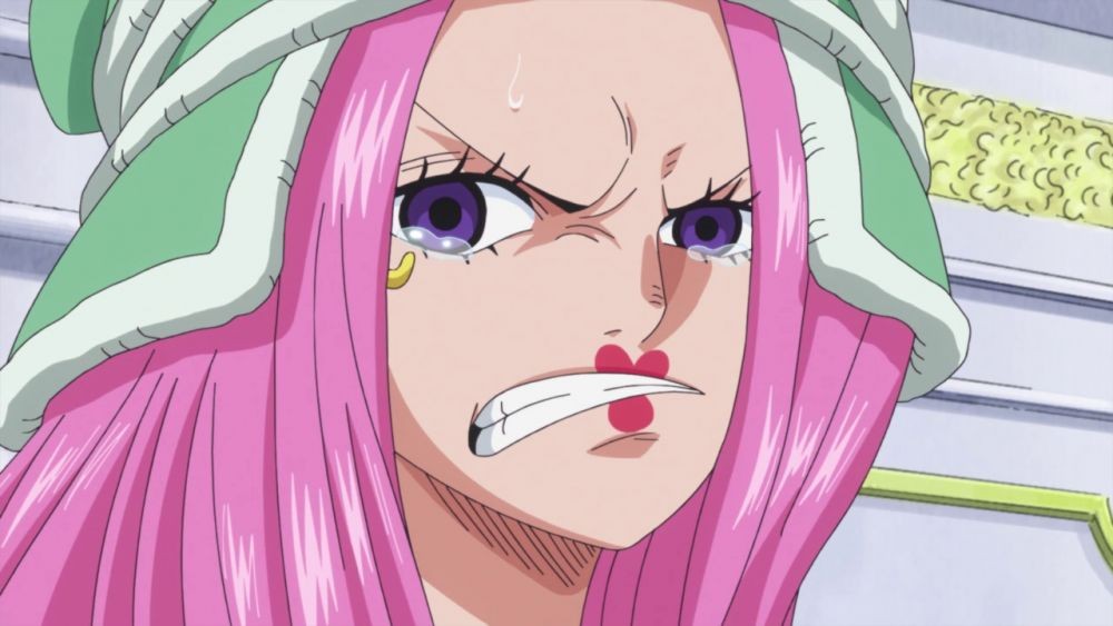 Jewelry Bonney menangis di One Piece. (Dok. Toei Animation/One Piece)