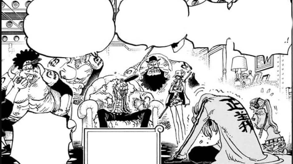 Prince Grus and the members of SWORD. (Doc. Shueisha/One Piece)