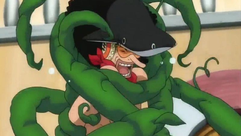 Usopp jadi korban Mosa Mosa no Mi. (Dok. Toei Animation/One Piece Film: Z)
