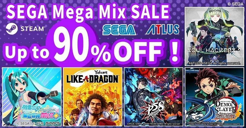 SEGA Mega Mix Sale diskon hingga 90%. (Dok. SEGA)