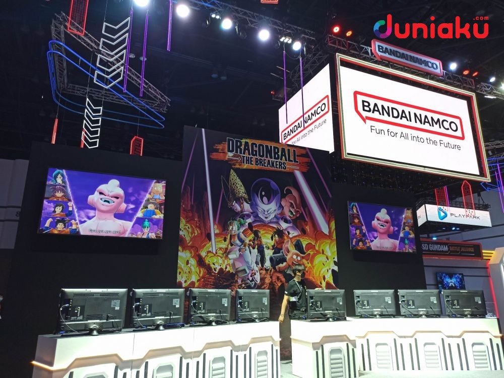 Booth Bandai Namco di Thailand Game Show 2022. (Dok. Duniaku.com/Fahrul Razi Uni Nurullah)