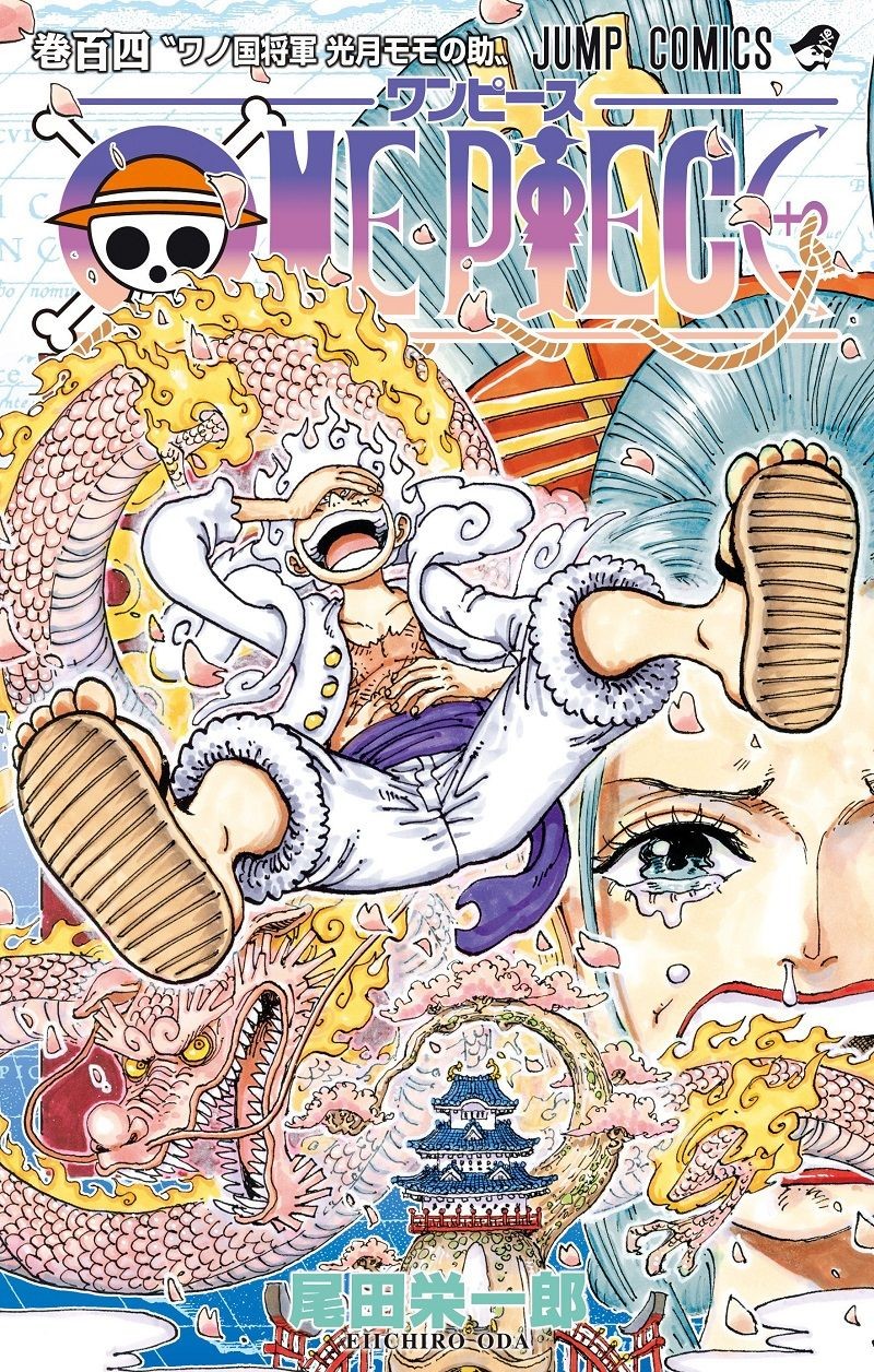Ini Sampul One Piece Volume 104! Sorot Gear 5 Luffy, Hiyori, dan Momo