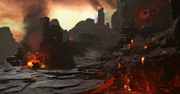 Muspelheim, dimensi api di Yggdrasil - God of War 2018