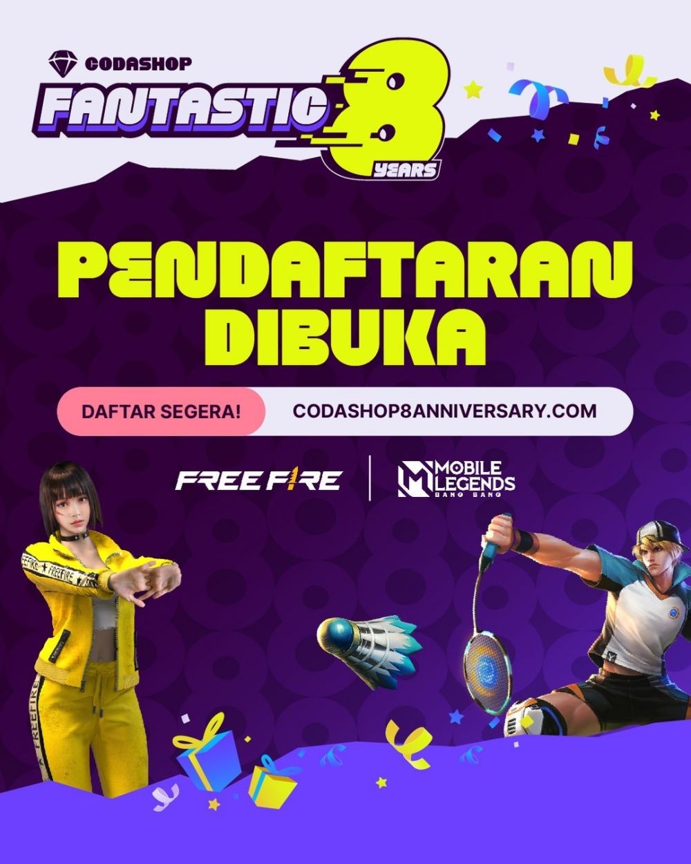 Rayakan Anniversary Ke-8, Codashop Adakan Campaign Main Sehat!