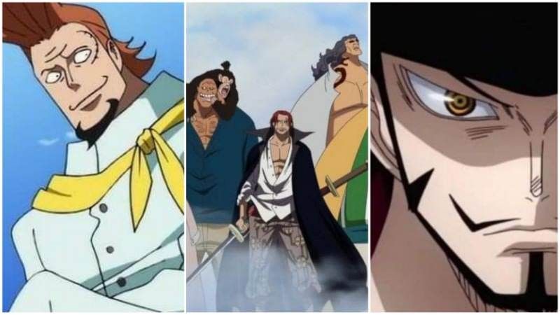 Thatch, kelompok Shanks, dan Mihawk. (Dok. Toei Animation/One Piece)