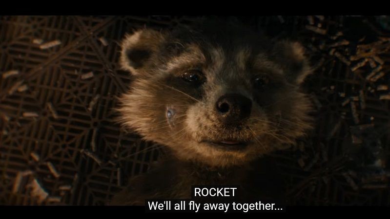 Trailer GOTG volume 3 - rocket we'll all fly away together.jpg