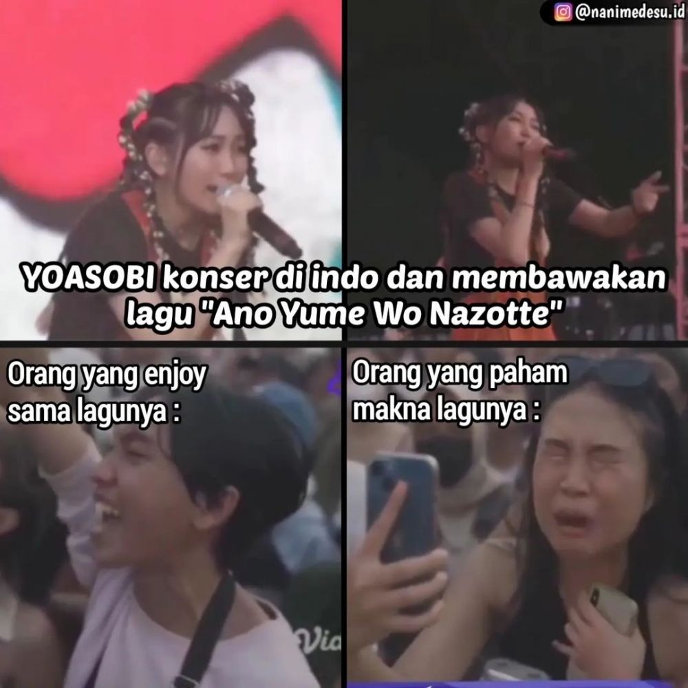 meme nangis di konser YOASOBI