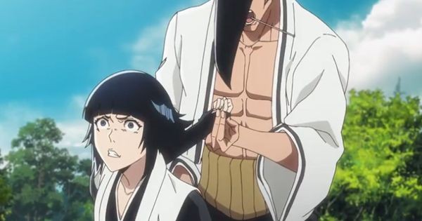 Kirinji menahan tangan Sui-Feng - Bleach