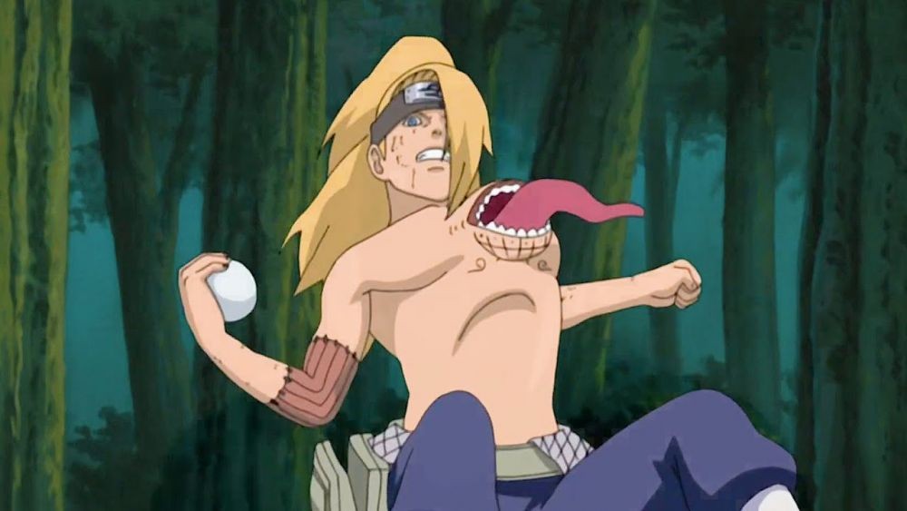 Kenapa Ada Mulut di Tangan dan Dada Deidara di Naruto? Ini Alasannya!