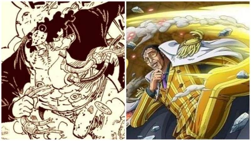 Bartholomew Kuma dan Kizaru. (Dok. Shueisha, Toei Animation/One Piece)