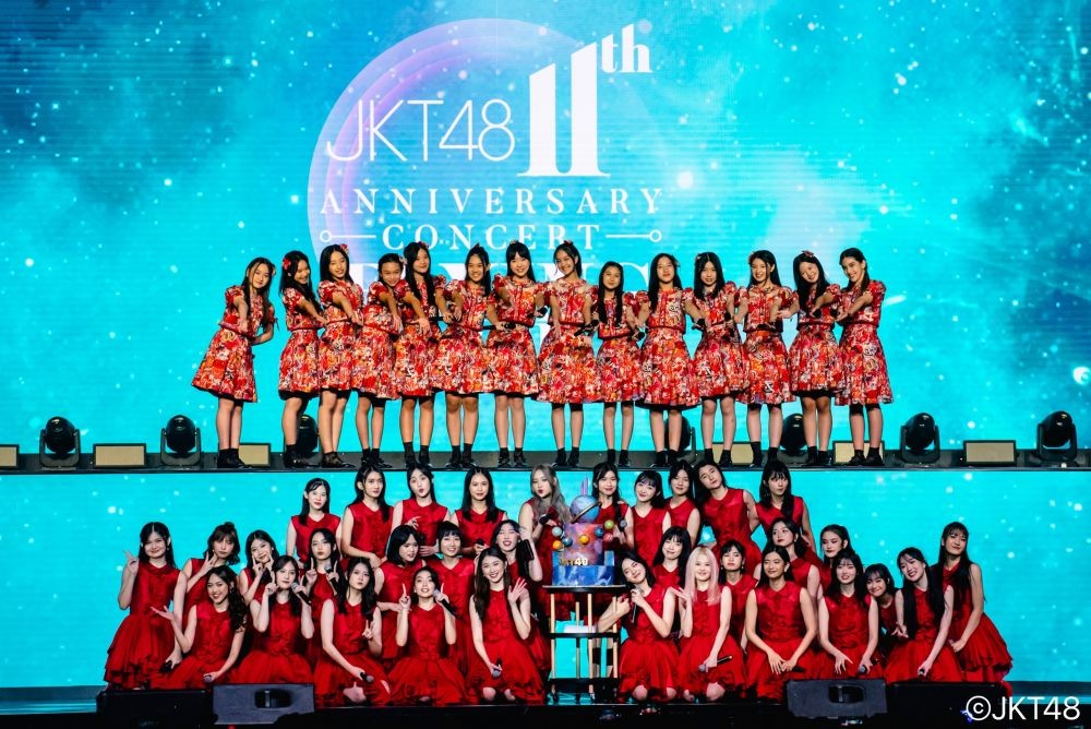 Prosesi perayaan ulang tahun ke 11 JKT48.