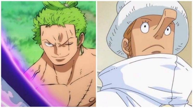 Roronoa Zoro dan CP0 Kaku. (Dok. Toei Animation/One Piece)