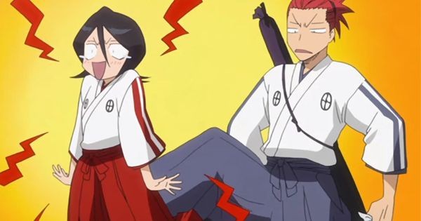 Renji dan Rukia saat masih di Akademi Shinigami - Bleach